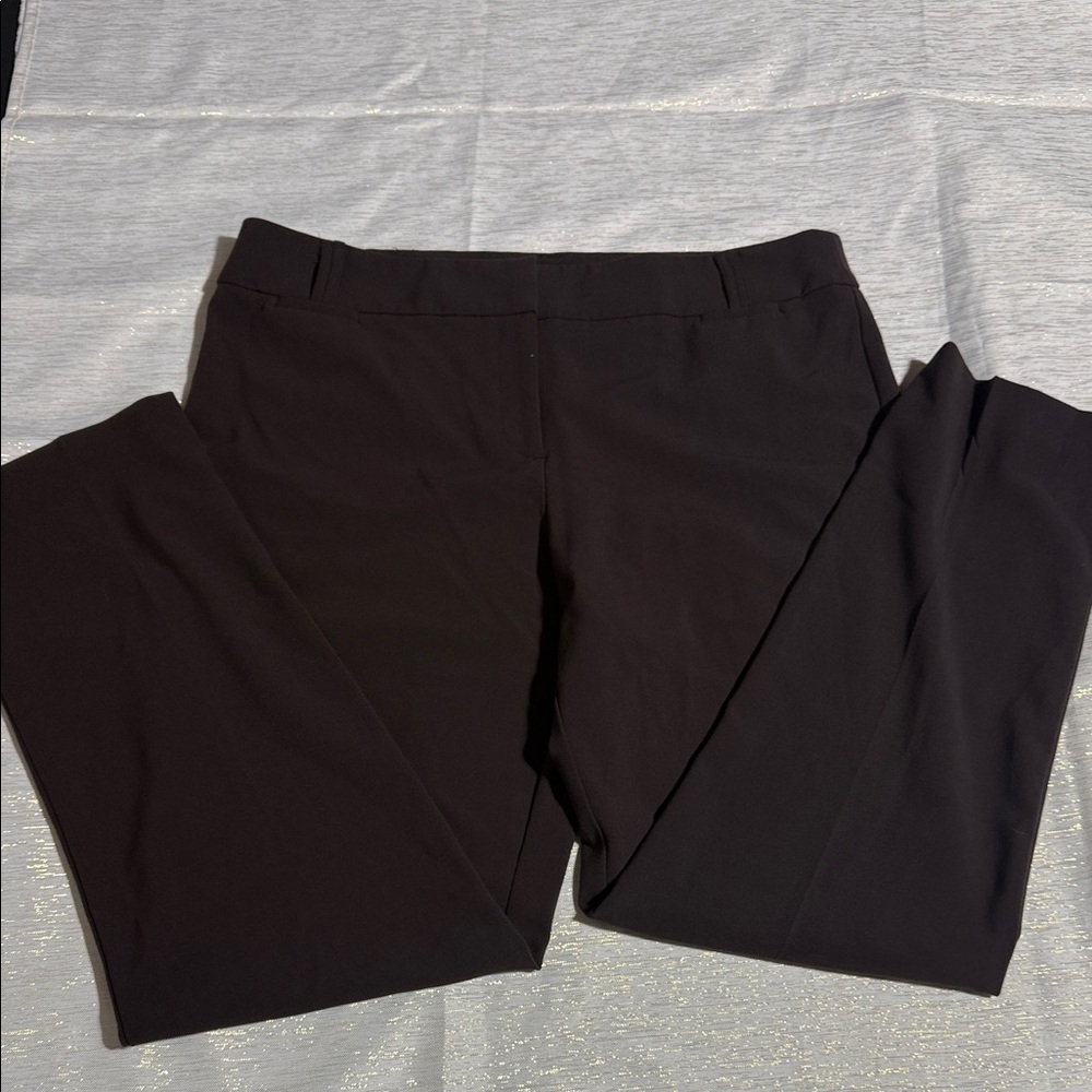 Anne Klein Elegant Black Straight Leg Trousers